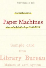 Paper Machines - Markus Krajewski