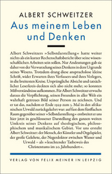 Aus meinem Leben und Denken - Albert Schweitzer