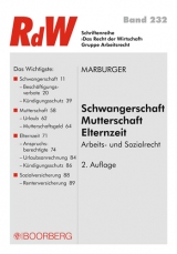 Schwangerschaft - Mutterschaft - Elternzeit - Horst Marburger