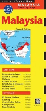 Malaysia Travel Map Seventh Edition - Periplus Editions