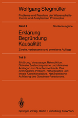 Statistische Erklärungen. Deduktiv-nomologische Erklärungen in präzisen Modellsprachen Offene Probleme - 