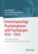 Deutschsprachige Psychologinnen und Psychologen 1933–1945 - 