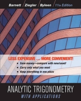 Analytic Trigonometry with Applications - Barnett, Raymond A.; Ziegler, Michael R.; Byleen, Karl E.