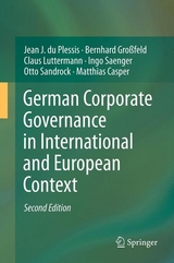 German Corporate Governance in International and European Context - Jean J. Du Plessis, Bernhard Großfeld, Claus Luttermann, Ingo Saenger, Otto Sandrock, Matthias Casper