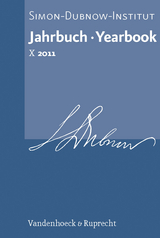 Jahrbuch des Simon-Dubnow-Instituts / Simon Dubnow Institute Yearbook X (2011) - 