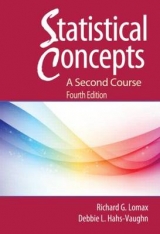 Statistical Concepts - A Second Course - Hahs-Vaughn, Debbie L.; Lomax, Richard G.