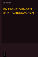 Entscheidungen in Kirchensachen seit 1946 / 1.1.-30.6.2008 - Manfred Baldus