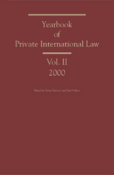 Yearbook of Private International Law - Eric Clive, Rui M Moura Ramos, William Duncan, Peter Nygh, Robert G. Spector, Tito Ballarino, Andrea Bonomi, António Marques dos Santos, Welber Barral, Tatiana Lacerda Prazeres, J H van Loon, Maria del Pilar Diago Diago, Paul Volken, Petar Sarcevic