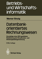 Datenbankorientiertes Rechnungswesen - Werner Sinzig