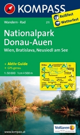 KOMPASS Wanderkarte Nationalpark Donau-Auen - Wien - Bratislava - Neusiedl am See - 