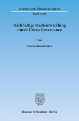 Nachhaltige Stadtentwicklung durch Urban Governance. - Verena Bärenbrinker