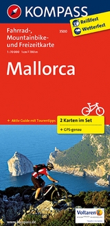 KOMPASS Fahrradkarte 3500 Mallorca (2 Karten im Set) 1:70.000 - 