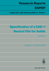 Specification of a CAD*I Neutral File for Solids - 