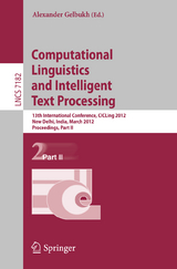 Computational Linguistics and Intelligent Text Processing - 