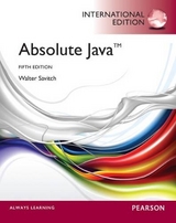 Absolute Java: International Edition - Savitch, Walter