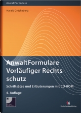 AnwaltFormulare Vorläufiger Rechtsschutz - Harald Crückeberg