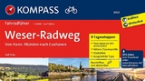 KOMPASS Fahrradführer Weserradweg, von Hann. Münden nach Cuxhaven - Ralf Enke