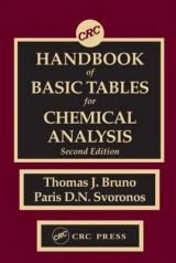 CRC Handbook of Basic Tables for Chemical Analysis, Second Edition - Bruno, Thomas J.; Svoronos, Paris D.N.