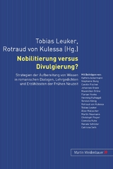 Nobilitierung versus Divulgierung? - 