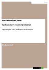 Verbraucherschutz im Internet -  Martin Bernhard Bauer