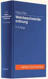 Wehrbeschwerdeordnung - Klaus Dau, Heinrich Frahm, Hans Viktor Böttcher