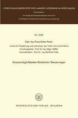 Einsatzmöglichkeiten fluidischer Steuerungen - Klaus-Dieter Pautz