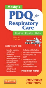 Mosby's PDQ for Respiratory Care - Revised Reprint - Corning, Helen Schaar