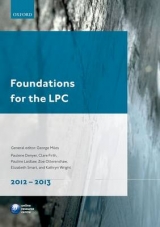 Foundations for the LPC - Miles, George; Firth, Clare; Denyer, Paulene; Ollerenshaw, Zoe; Laidlaw, Pauline