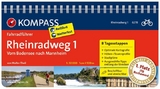 KOMPASS Fahrradführer Rheinradweg 1, vom Bodensee nach Mannheim - Walter Theil