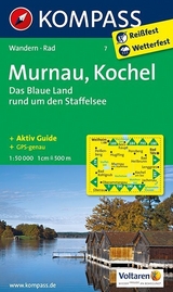 KOMPASS Wanderkarte Murnau - Kochel - Das blaue Land rund um den Staffelsee - 