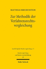 Zur Methodik der Verfahrensrechtsvergleichung - Matthias Breidenstein