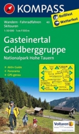 KOMPASS Wanderkarte Gasteinertal - Goldberggruppe - Nationalpark Hohe Tauern - 