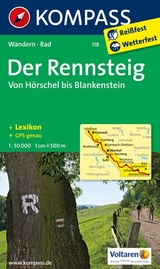 KOMPASS Wanderkarte Der Rennsteig - Von Hörschel bis Blankenstein - KOMPASS-Karten GmbH