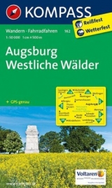 KOMPASS Wanderkarte Augsburg - Westliche Wälder - 