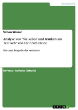 Analyse von "Sie saßen und tranken am Teetisch" von Heinrich Heine - Simon Winzer