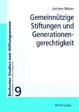 Gemeinnützige Stiftungen und Generationengerechtigkeit - Jochen Maier