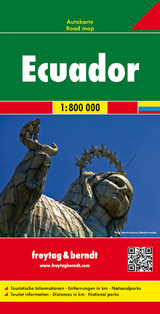 Ecuador, Autokarte 1:800.000 - Freytag-Berndt und Artaria KG