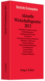 Aktuelle Wirtschaftsgesetze 2013