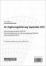 IDW Prüfungsstandards (IDW PS) IDW Stellungnahmen zur Rechnungslegung (IDW RS) - 