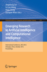 Emerging Research in Artificial Intelligence and Computational Intelligence - 