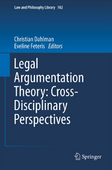 Legal Argumentation Theory: Cross-Disciplinary Perspectives - 