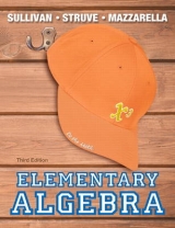 Elementary Algebra - Sullivan, Michael, III; Struve, Katherine R.; Mazzarella, Janet