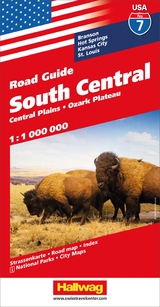 South Central, Central Plains, Ozark Plateau Strassenkarte 1:1 Mio., Road Guide Nr. 7 - 