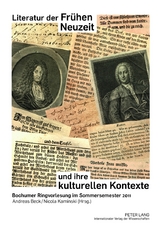 Literatur der Frühen Neuzeit und ihre kulturellen Kontexte - 