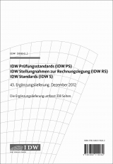 IDW Prüfungsstandards (IDW PS) IDW Stellungnahmen zur Rechnungslegung (IDW RS) - 