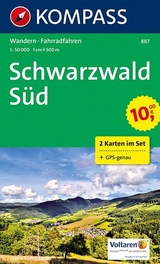 KOMPASS Wanderkarte Schwarzwald Süd - 