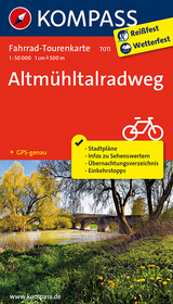 Fahrrad-Tourenkarte Altmühltalradweg - 