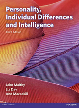 Personality, Individual Differences and Intelligence - Maltby, John; Day, Liz; Macaskill, Ann