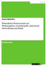 Winterlicher Wärmeschutz im Wohnungsbau. Grundbegriffe, historische Entwicklung und Kritik - Patrik Mülhöfer