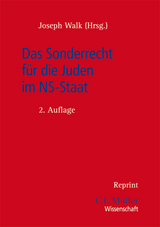 Das Sonderrecht für die Juden im NS-Staat - 